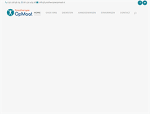 Tablet Screenshot of fysiotherapieopmaat.nl